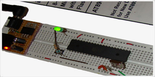 ATmega32 Basic Tutorial Led Blinking using AVR Studio 5