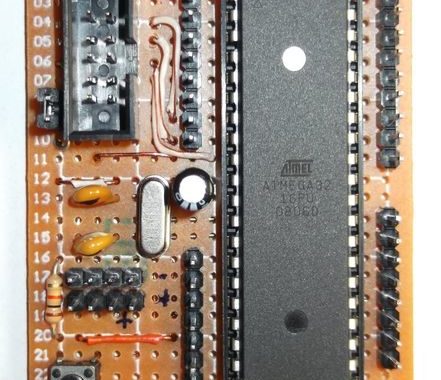 ATmega DIP40 Minimal Board