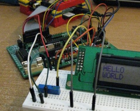 Running an HD44780 Display off the ATmega on a Gertboard