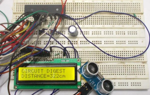 Distance Measurement using HC-SR04 and AVR Microcontroller