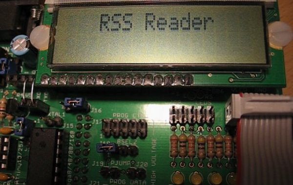 RSS Reader using AVR mega8