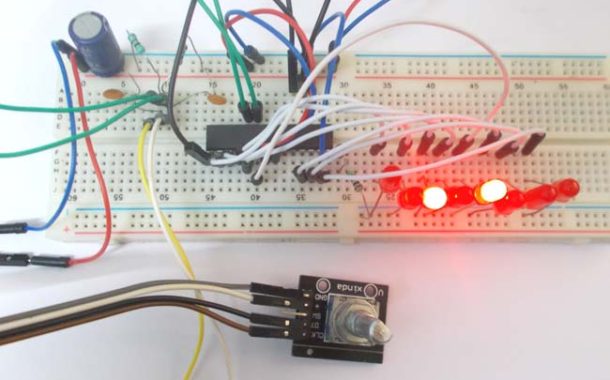 Rotary Encoder Interfacing with ATmega8 Microcontroller