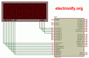 4 Digit Counter Using ATMEGA32 Microcontroller