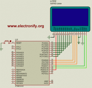 Print image on Graphic LCD Using ATMEGA32 Microcontroller