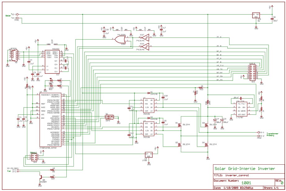 Solar Power / Panel Inverter - Grid-Intertie Inverter using Attiny45