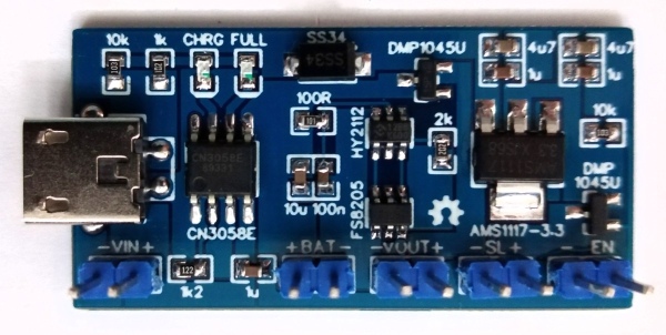 LIFEPO4 CHARGER BOARD BASED ON CN3058E