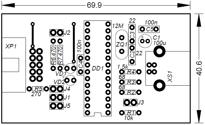 ATmega USB Programmer - ATMega32 AVR