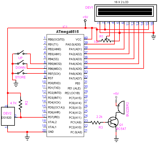 DS1820 Temperature Controller