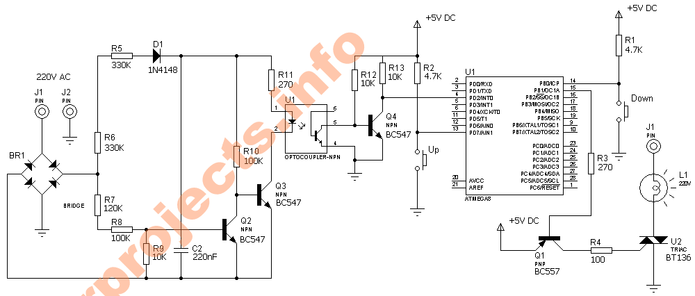 Embedded Tutorial: Digital dimmer using Microcontroller atmega8