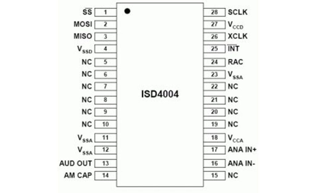 ISD4004 based voice recorder