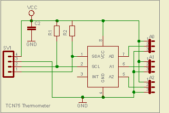 LCD Thermometer TCN75