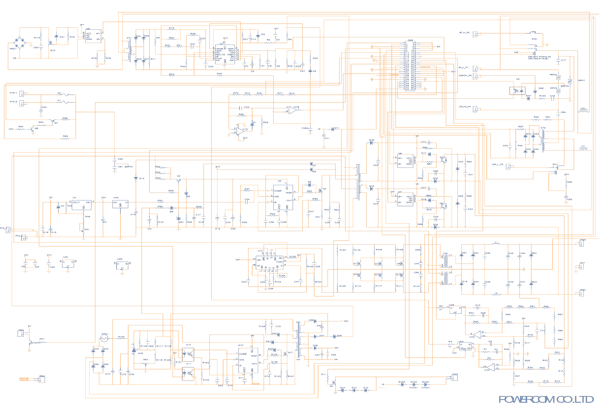 PCM Schematic ultimate 70010001500va power board circuit diagram