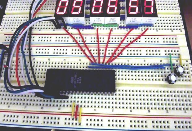 Digital Clock using Seven Segment Display and ATMega16
