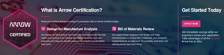 Arrow Certification Makes Your Next Product Crowd-funding On Indiegogo-Easier