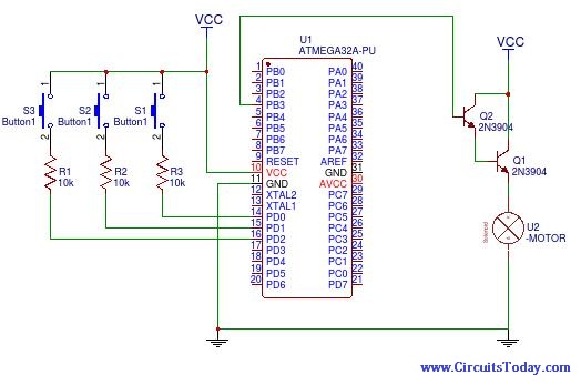 How To Control Dc Motor Speed Using Pwm On Atmega32 Atmega32 Avr