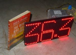 LED Dot Matrix Room Temperature Display using P10 and ATmega8