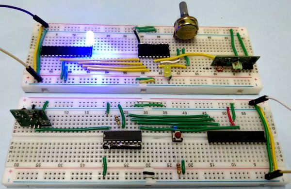 Interfacing RF module with Atmega8 Communication between two AVR Microcontrollers