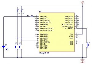 Working with External Interrupts in AVR micro controller schematics