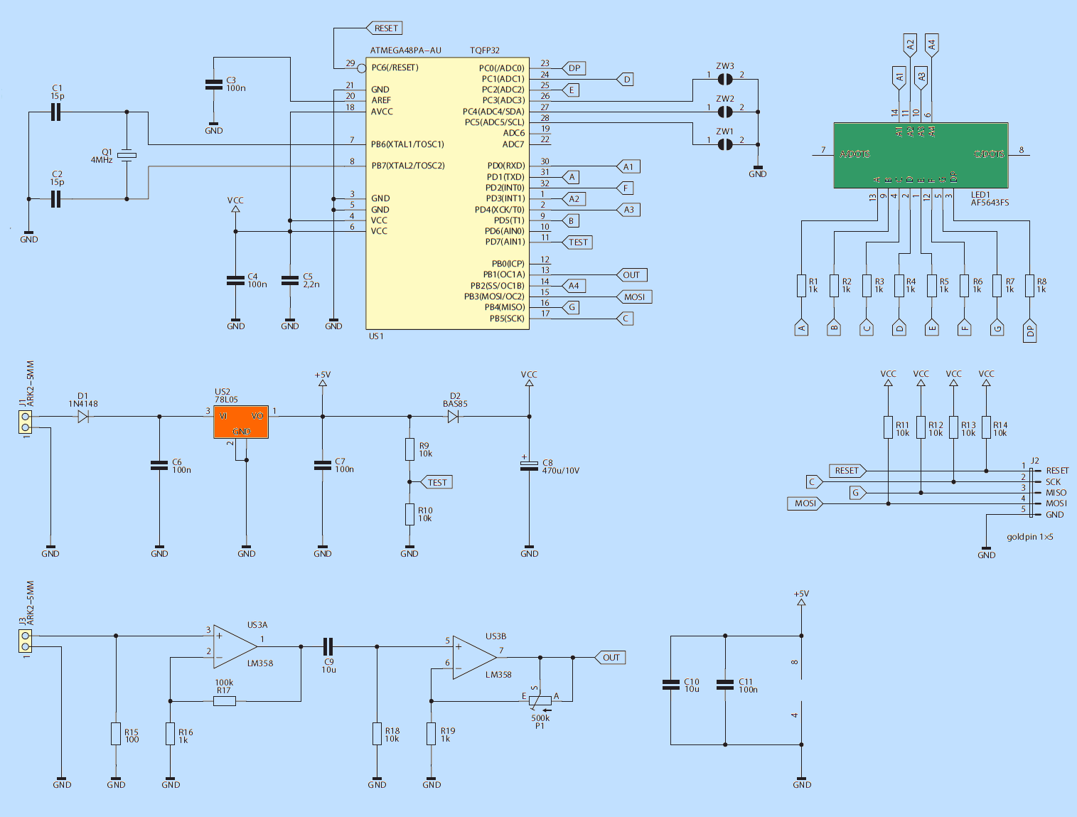 Mega48pa схема включения