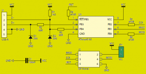 TINY USB PROGRAMMER AVR MICROCONTROLLERS AVRDUDE