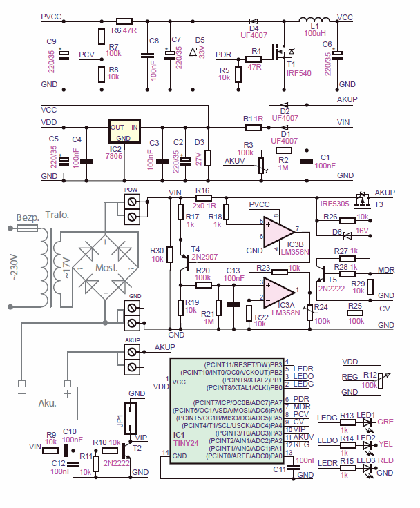 BATTERY CHARGER CIRCUIT DIAGRAM