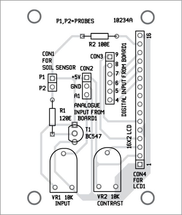 Component layout of the PCB