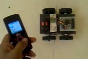 PHONE CONTROLLED MOBILE ROBOT CIRCUIT MT8870 ATMEGA16