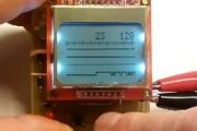 NOKIA5110 LCD LOGIC ANALYZER CIRCUIT ATMEGA8