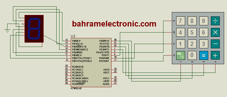 ATMEL ATMEGA PROJECTS SCHEMATIC 3