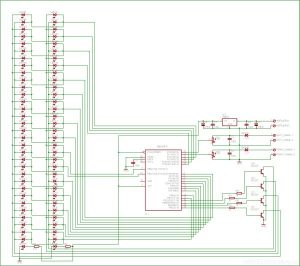 STEREO 64LEDS VU METER CIRCUIT ATMEGA8