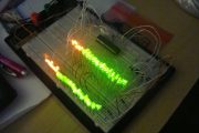 STEREO 64LEDS VU METER CIRCUIT ATMEGA8