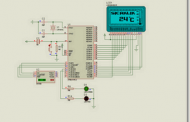 AT89S52 DS1620 THERMOMETER CIRCUIT (LCD DISPLAY)