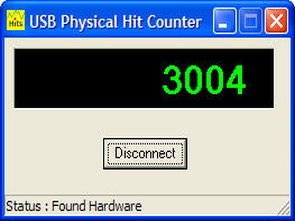 usb physical hit counter