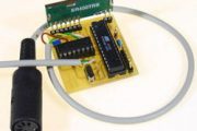 KEYBOARD SPY CIRCUIT WITH ATMEL ATMEGA8