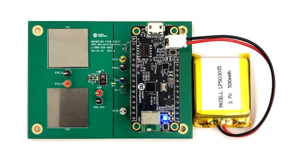 MAX86150 INTEGRATED IN-SYNC PPG AND ECG BIOSENSOR MODULE FOR MOBILE DEVICES
