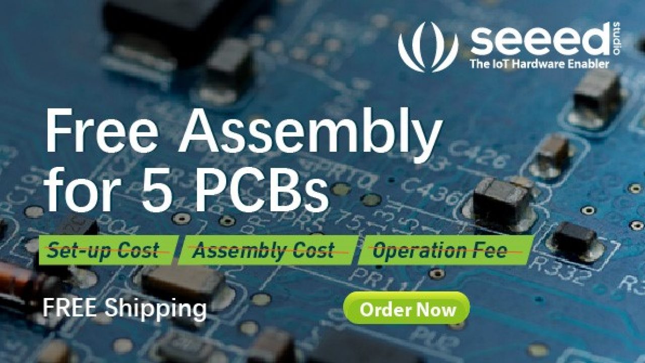 SEEED STUDIO FUSION PCBA SERVICE – FREE ASSEMBLY FOR 5 PCBS - ATMega32 AVR