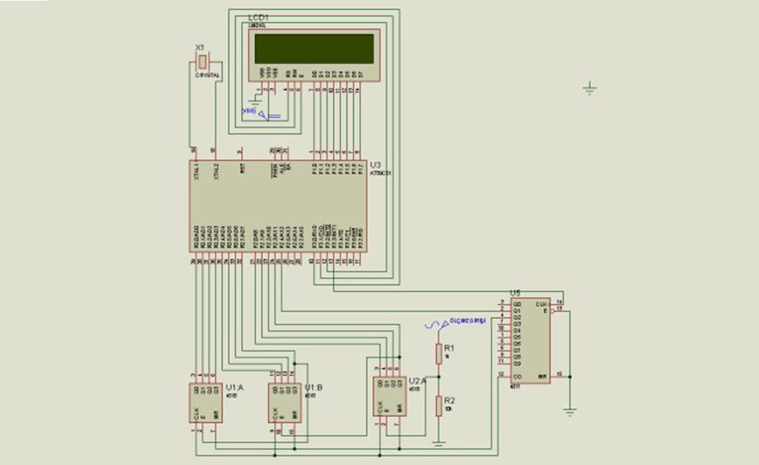 AT89C51 FREQUENCY METER SCHEMATIC
