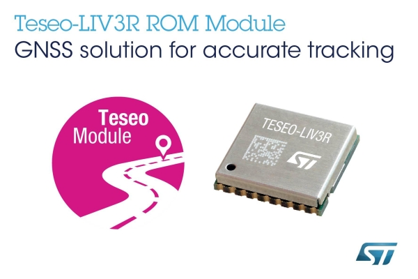 ST RELEASES ROM BASED GNSS MODULE