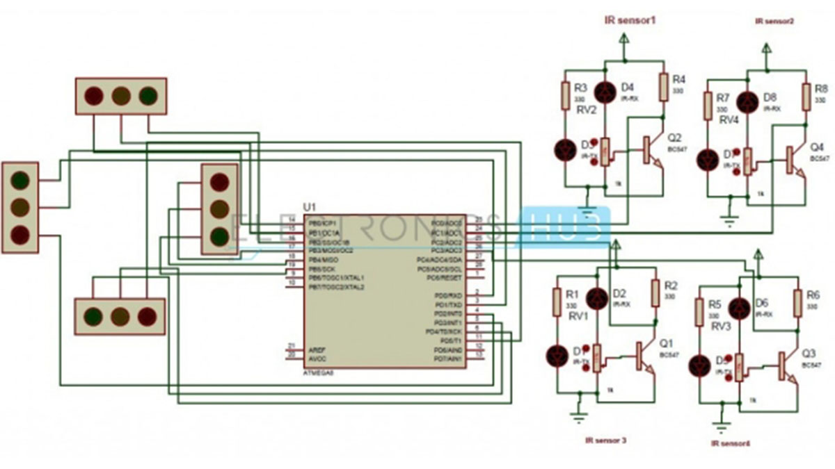 Density Based Traffic Signal System using Microcontroller