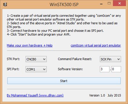 atmel spi programmer