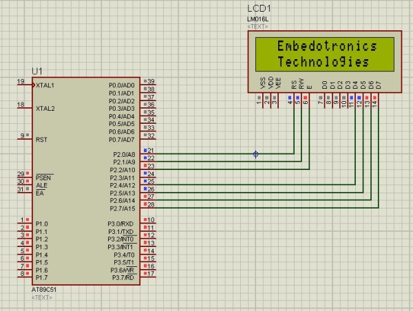 Interfacing 8051 Microcontroller With Lcd in 4-bit Mode