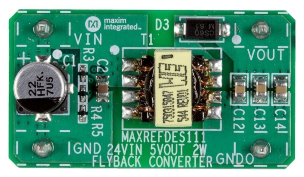 ISOLATED 2W 24VDC TO 5VDC FLYBACK DC DC – REFERENCE DESIGN