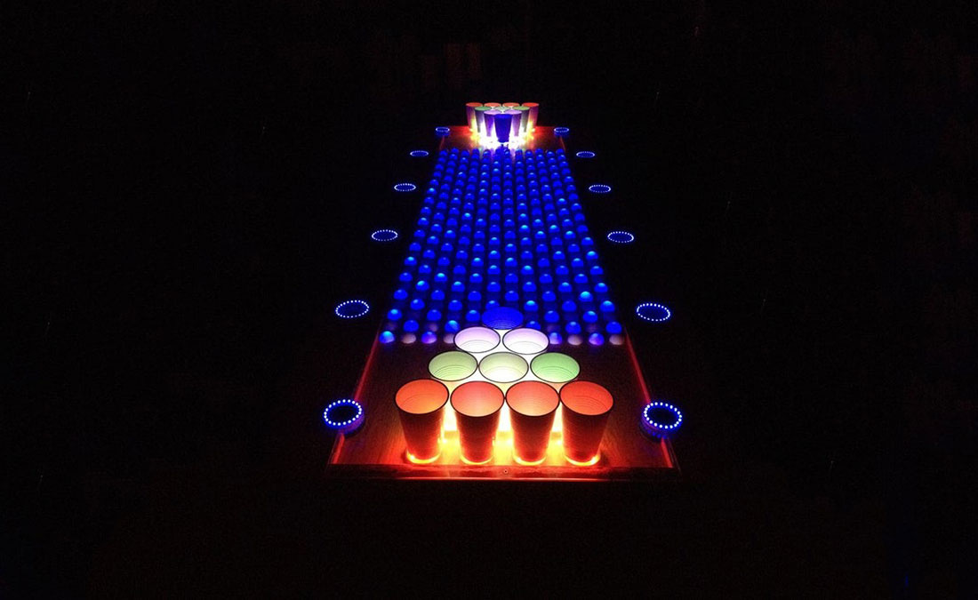 Interactive LED Beer Pong Table
