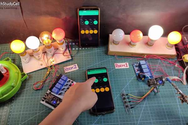 Smart Home With Multiple Nodemcu Esp8266 Network With Blynk Atmega32 Avr