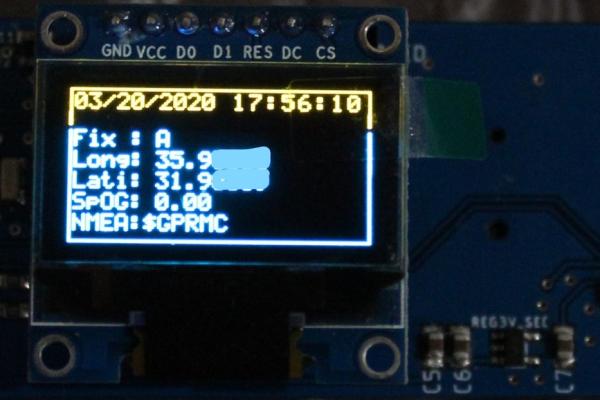 GPS Monitoring With OLED Display Project