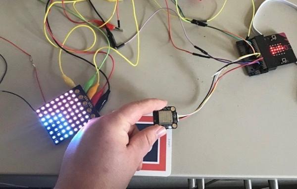 Micro bit MU Vision Sensor and Zip Tile Combined