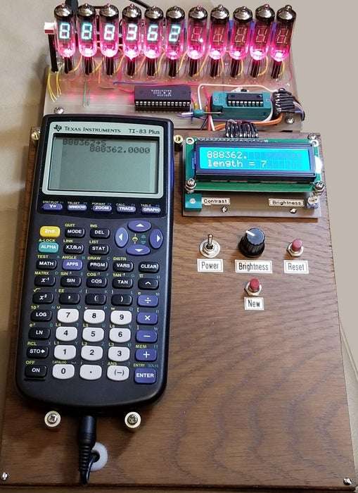 VFD Display for the TI83+ Calculator