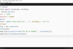 Connecting to Microcontroller With Pyserial Library - Python