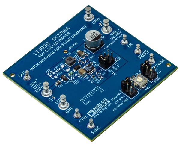 LT3950 – 60V, 1.5A LED DRIVER WITH INTERNAL EXPONENTIAL SCALE DIMMING