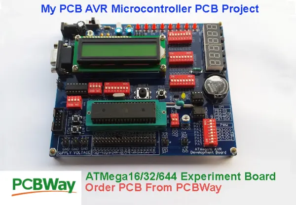 ATMega16 ATMega32 Experiment Board PCB from PCBWay
